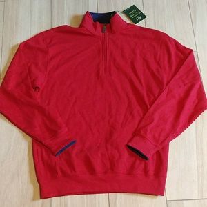 Orvis Signature zip up mock Sweater M NEW